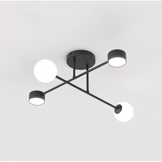 Emibig Emibig HOLON 4 BLACK - Lampe de plafond moderne pour tous les espaces