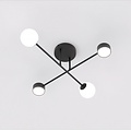 Emibig Emibig HOLON 4 BLACK - Moderne plafondlamp voor elke ruimte
