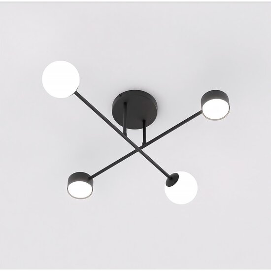 Emibig Emibig HOLON 4 BLACK - Modern ceiling lamp for any space