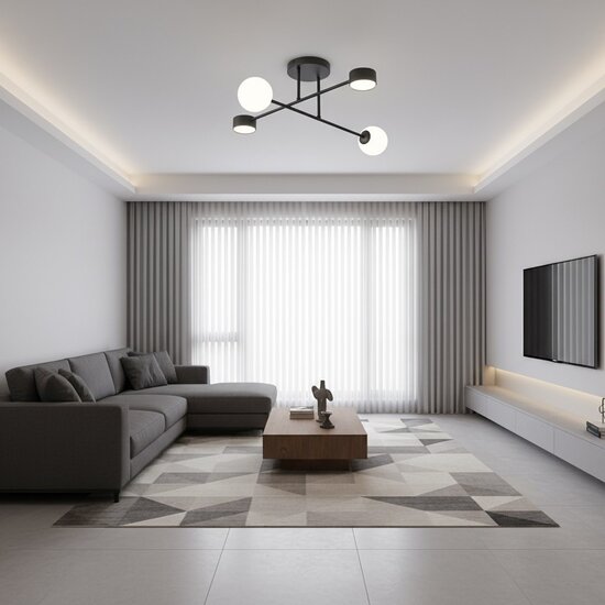 Emibig Emibig HOLON 4 BLACK - Moderne Deckenlampe für jeden Raum