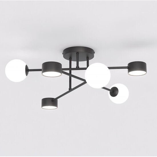 Emibig Emibig HOLON 6 BLACK - Lampe de plafond moderne pour un éclairage stylé