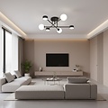 Emibig Emibig HOLON 6 BLACK - Lámpara de techo moderna para una iluminación elegante