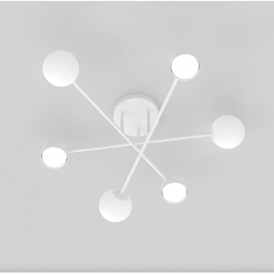 Emibig Emibig HOLON 6 WHITE - Moderne plafondlamp voor sfeervolle verlichting