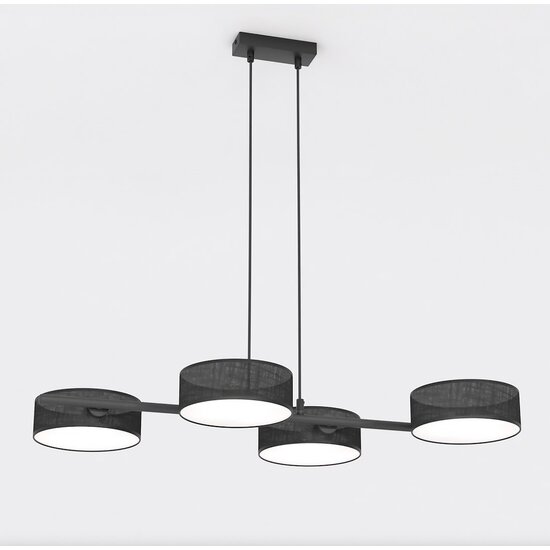 Emibig Emibig DRUMZ 4 BLACK - Lámpara colgante Japandi elegante para cualquier espacio