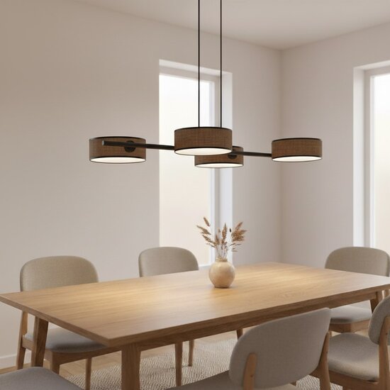 Emibig Emibig DRUMZ 4 BROWN - Stijlvolle Japandi hanglamp voor elke ruimte