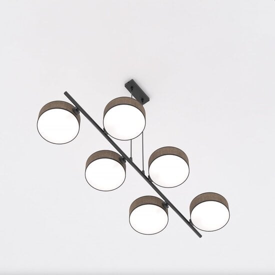 Emibig Emibig DRUMZ 6 BROWN - Stylish Japandi pendant lamp for any space
