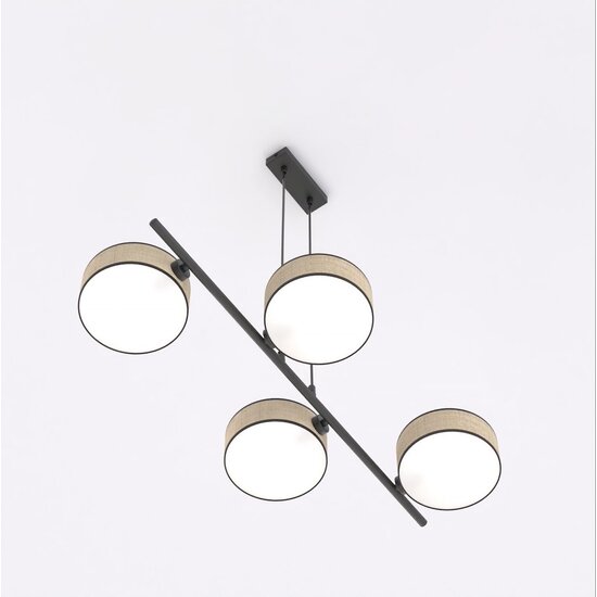 Emibig Emibig DRUMZ 4 RATTAN - Stijlvolle hanglamp voor een Japandi sfeer