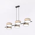 Emibig Emibig DRUMZ 6 RATTAN - Elegante hanglamp voor een sfeervolle ambiance
