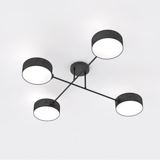 Emibig Emibig MAGA 4 BLACK - Lámpara de techo elegante para cualquier espacio