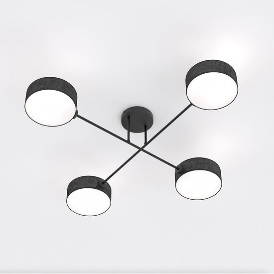 Emibig Emibig MAGA 4 BLACK - Stylish ceiling lamp for any space