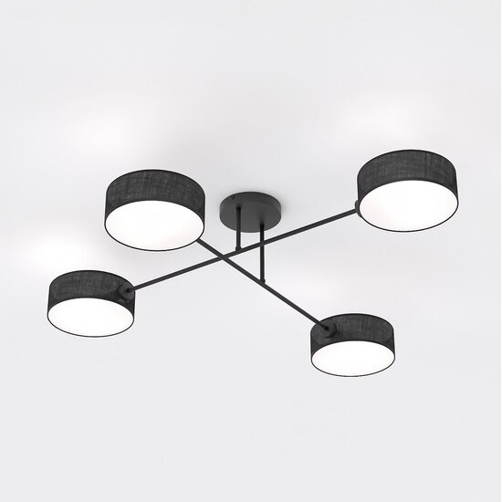Emibig Emibig MAGA 4 BLACK - Stylish ceiling lamp for any space