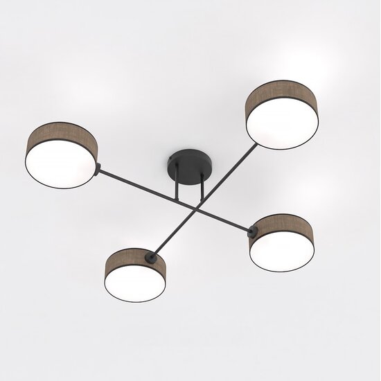 Emibig Emibig MAGA 4 BROWN - Lámpara de techo elegante para cualquier espacio
