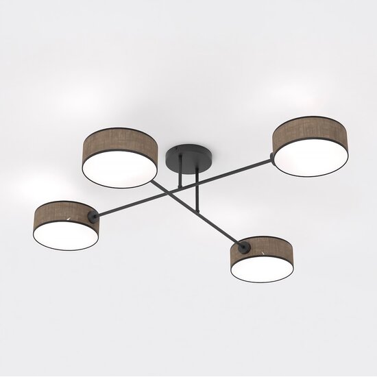 Emibig Emibig MAGA 4 BROWN - Lámpara de techo elegante para cualquier espacio