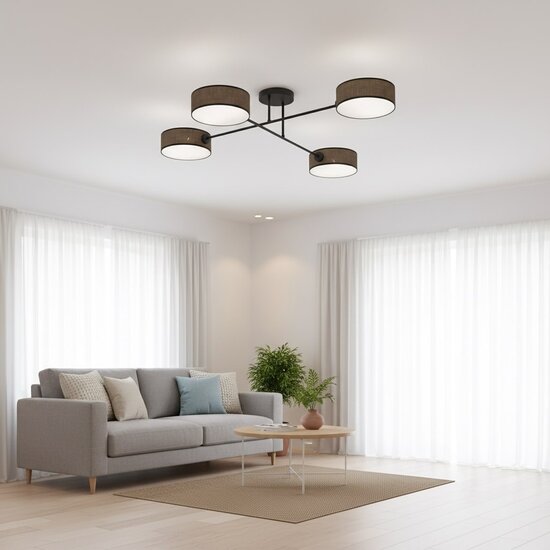 Emibig Emibig MAGA 4 BROWN - Stylish ceiling lamp for any space