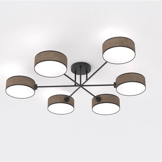 Emibig Emibig MAGA 6 BROWN - Stilvolle Deckenlampe für jeden Raum