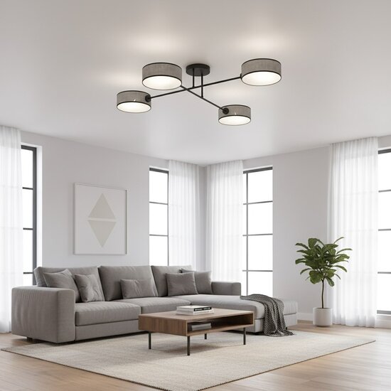 Emibig Emibig MAGA 4 GRAY - Stilvolle Deckenlampe für jeden Raum