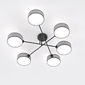 Emibig Emibig MAGA 6 GRAY - Lámpara de techo elegante para cualquier espacio