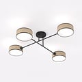 Emibig Emibig MAGA 4 RATTAN - Stijlvolle plafondlamp voor elke ruimte
