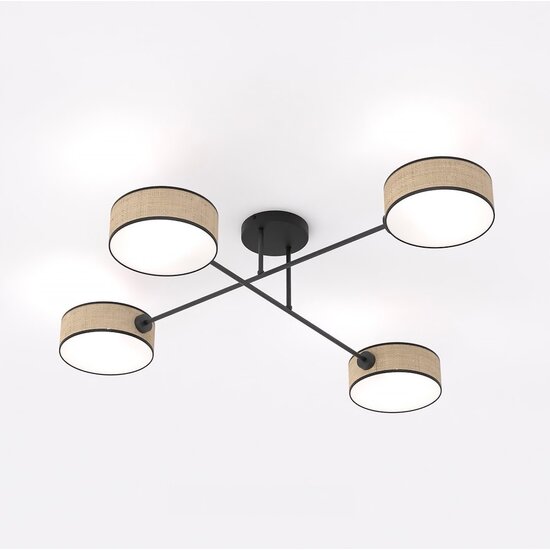 Emibig Emibig MAGA 4 RATTAN - Stilvolle Deckenlampe für jeden Raum