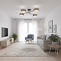 Emibig Emibig MAGA 4 RATTAN - Stijlvolle plafondlamp voor elke ruimte