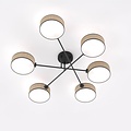 Emibig Emibig MAGA 6 RATTAN - Stijlvolle plafondlamp voor elke ruimte