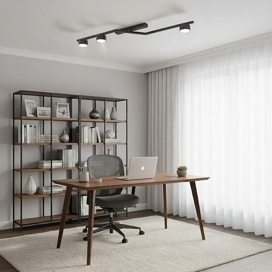 Emibig Emibig SKAN 3 BLACK - Modern ceiling lamp for stylish lighting