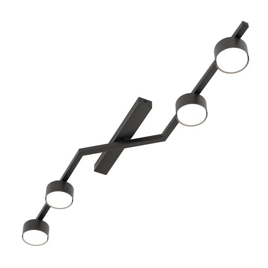 Emibig Emibig SKAN 4 BLACK - Modern ceiling lamp for stylish lighting