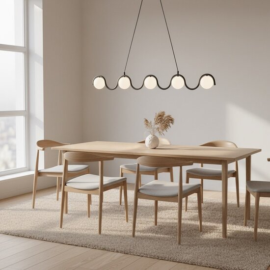 Emibig Emibig SINUS BL OPAL - Lámpara colgante moderna para una iluminación elegante