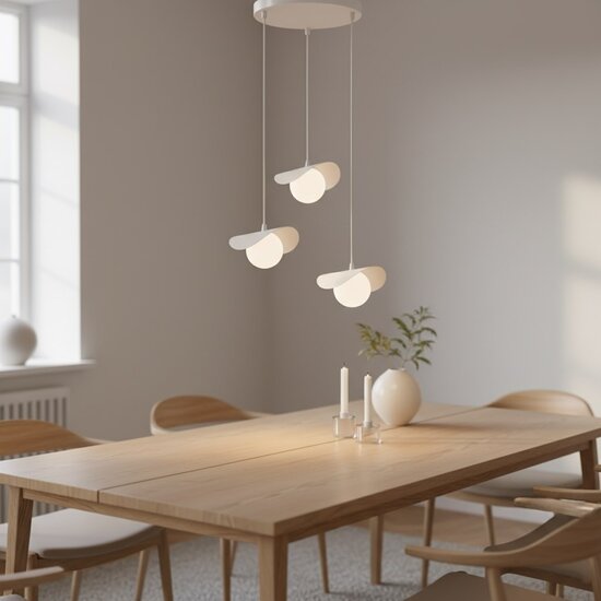 Emibig Emibig RITUAL 3 PREM WHITE - Lampe suspendue moderne pour un éclairage élégant