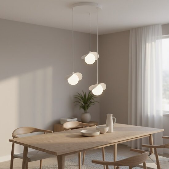 Emibig Emibig RITUAL 3 PREM WHITE - Modern pendant lamp for stylish lighting