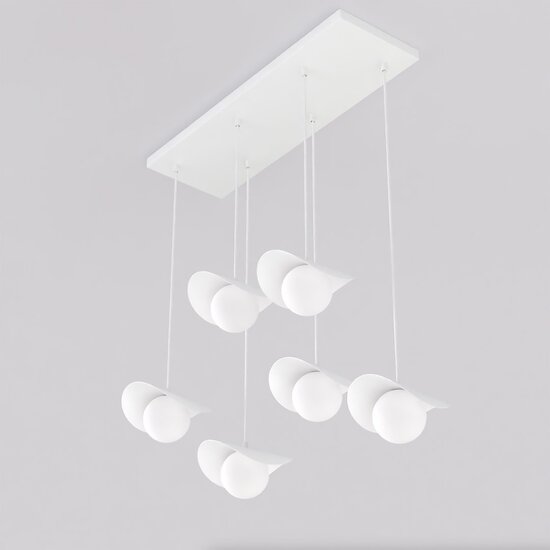 Emibig Emibig RITUAL 6 WHITE - Lampe suspendue moderne pour un éclairage élégant