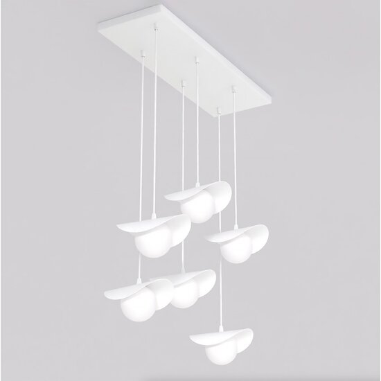 Emibig Emibig RITUAL 6 WHITE - Lampe suspendue moderne pour un éclairage élégant