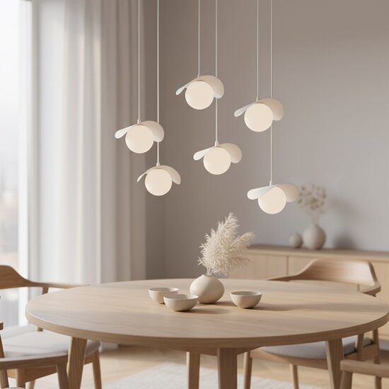 Emibig Emibig RITUAL 6 WHITE - Modern pendant lamp for stylish lighting