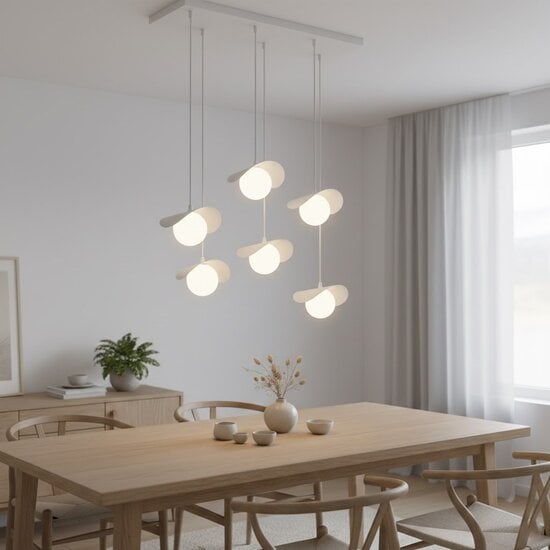 Emibig Emibig RITUAL 6 WHITE - Modern pendant lamp for stylish lighting
