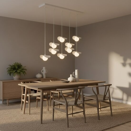 Emibig Emibig RITUAL 9 WHITE - Lámpara colgante moderna para una iluminación elegante
