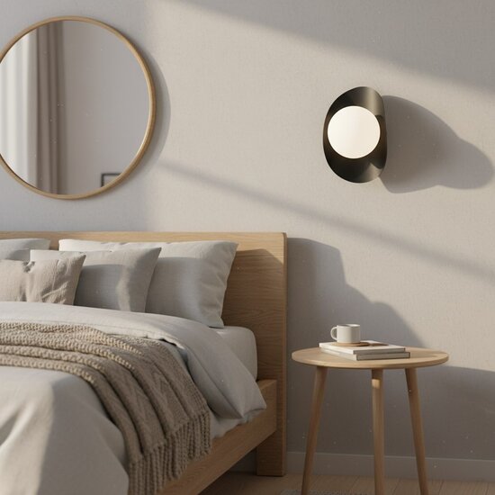 Emibig Emibig FIERO M K1 BLACK - Moderne wandlamp voor sfeervolle verlichting