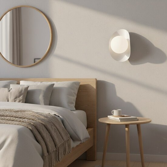 Emibig Emibig FIERO M K1 WHITE - Moderne wandlamp voor sfeervolle verlichting