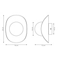 Emibig Emibig FIERO M K1 MOKKA - Moderne Wandlampe für stilvolle Beleuchtung