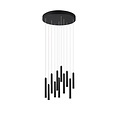 Trio Lighting Lámpara colgante redonda en forma de barra 11xLED DIM 2,8W 3000K negro mate - Crea un ambiente acogedor en tu espacio