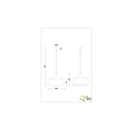 Trio Lighting Stolpvormige hanglamp verstelbaar 1xE27 mat messing - Perfect voor sfeervolle verlichting in elke ruimte