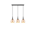 Trio Lighting 3-teilige kelchförmige Hängelampe 3xE27 Messing matt - Elegante Beleuchtung für jedes Interieur