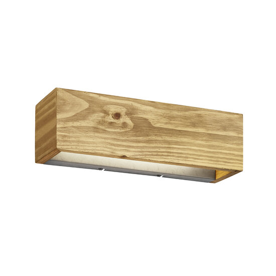 Trio Lighting Lámpara de pared ancha color madera LED 1x13,5W 3000K - Iluminación ideal para cualquier espacio