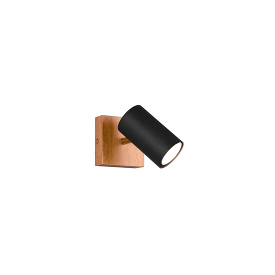 Trio Lighting Foco mural/techo negro mate 1xGU10 - Ideal para cualquier espacio