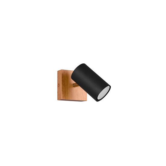 Trio Lighting Foco mural/techo negro mate orientable 1xGU10 - Ideal para cualquier espacio