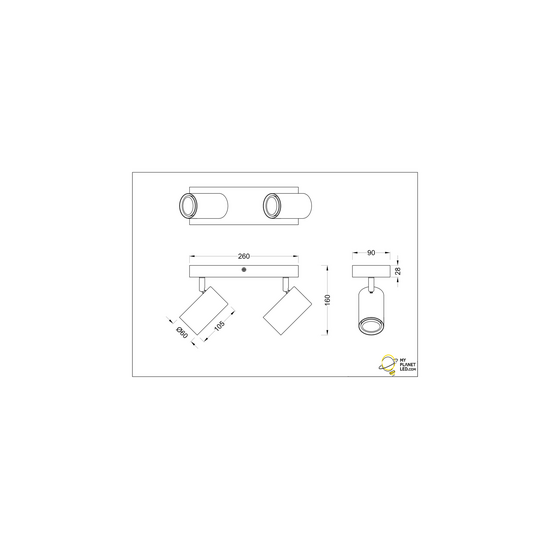 Trio Lighting Duo beweglicher Deckenspot 2xGU10 Nickel matt - Ideal für vielseitige Beleuchtung