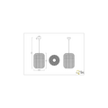 Trio Lighting Grande lampe suspendue en sisal 1xE27 noir mat - Éclairez votre espace avec style