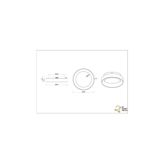 Trio Lighting Lámpara de techo redonda suave LED 27W 4000K blanca mate - Iluminación ideal para cualquier espacio