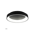 Trio Lighting Plafonnier multifonctionnel rond noir mat LED 48W 2600-6000K - Créez l'ambiance parfaite dans n'importe quel espace