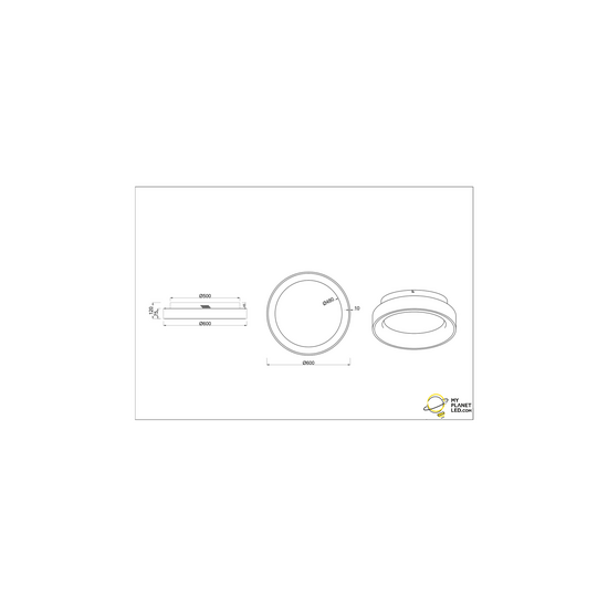 Trio Lighting Soft round matte black multifunctional ceiling lamp LED 48W 2600-6000K - Create the perfect ambiance in any space