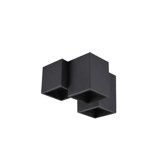 Trio Lighting Lámpara de techo 3 bloques desiguales 3xGU10 negro mate - Iluminación ideal para cualquier espacio
